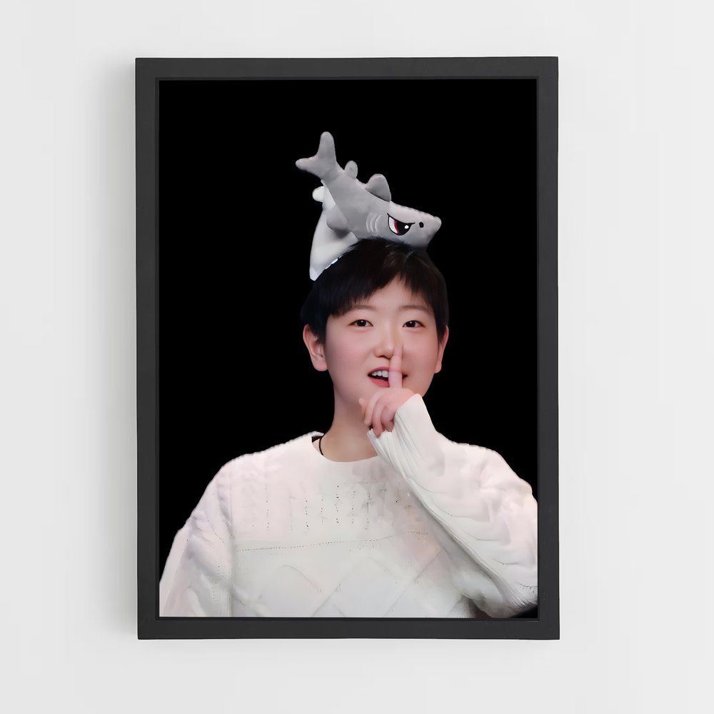 Poster Sun yingsha requin – affiche Tennis de table (vue 2)